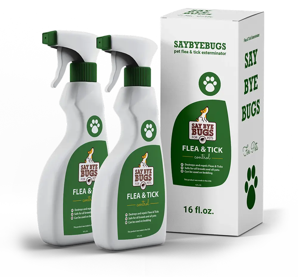 2x Say Bye Bugs Flea Extermination Spray - 32oz