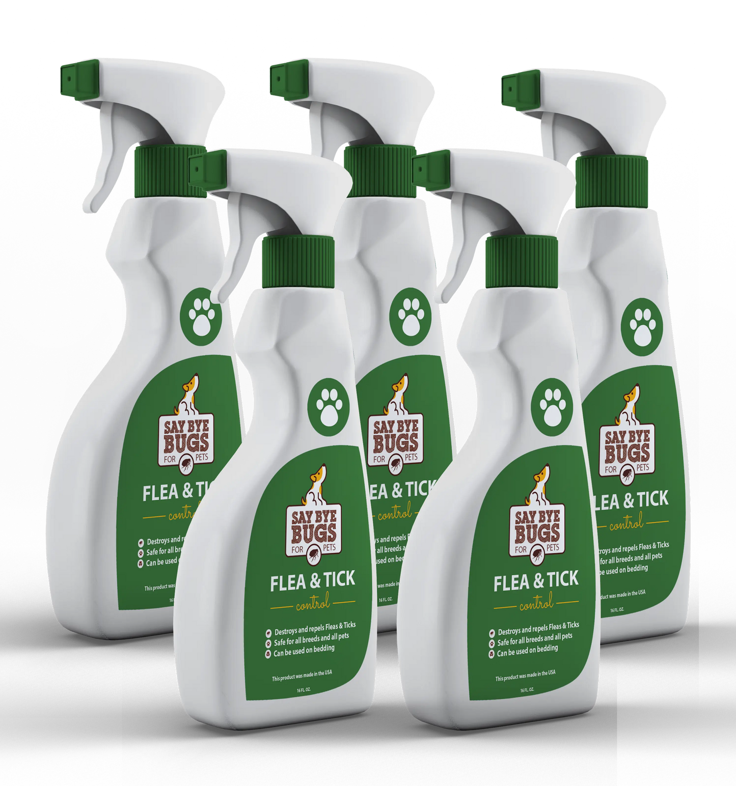 5x Say Bye Bugs Flea Extermination Spray - 80oz