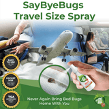 SayByeBugs Bed Bug Extermination Travel Spray - Family Pack (6x2oz)