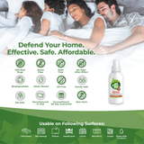 SayByeBugs Bed Bug Extermination Travel Spray - Family Pack (6x2oz)