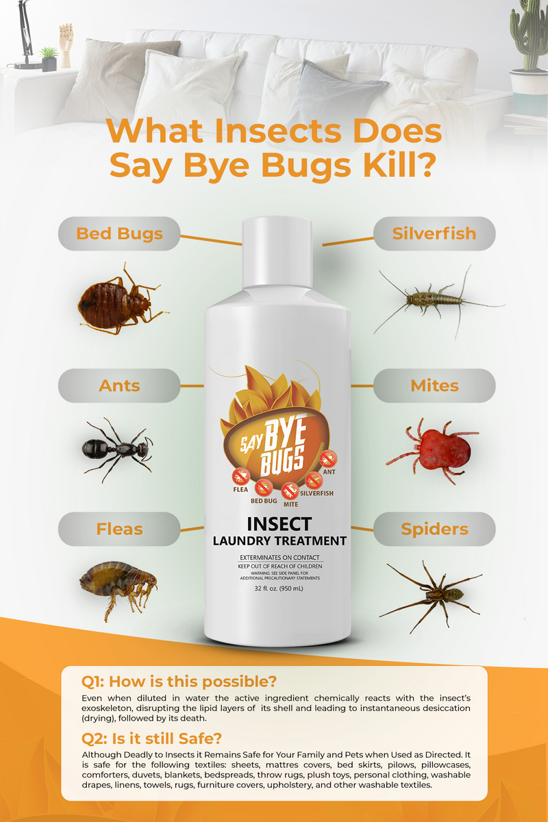 Say Bye Bugs Insect Extermination Laundry Detergent