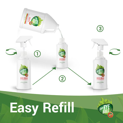 Bundle: 4x128oz+2x16oz Fly Exterminator, Say Bye Bugs