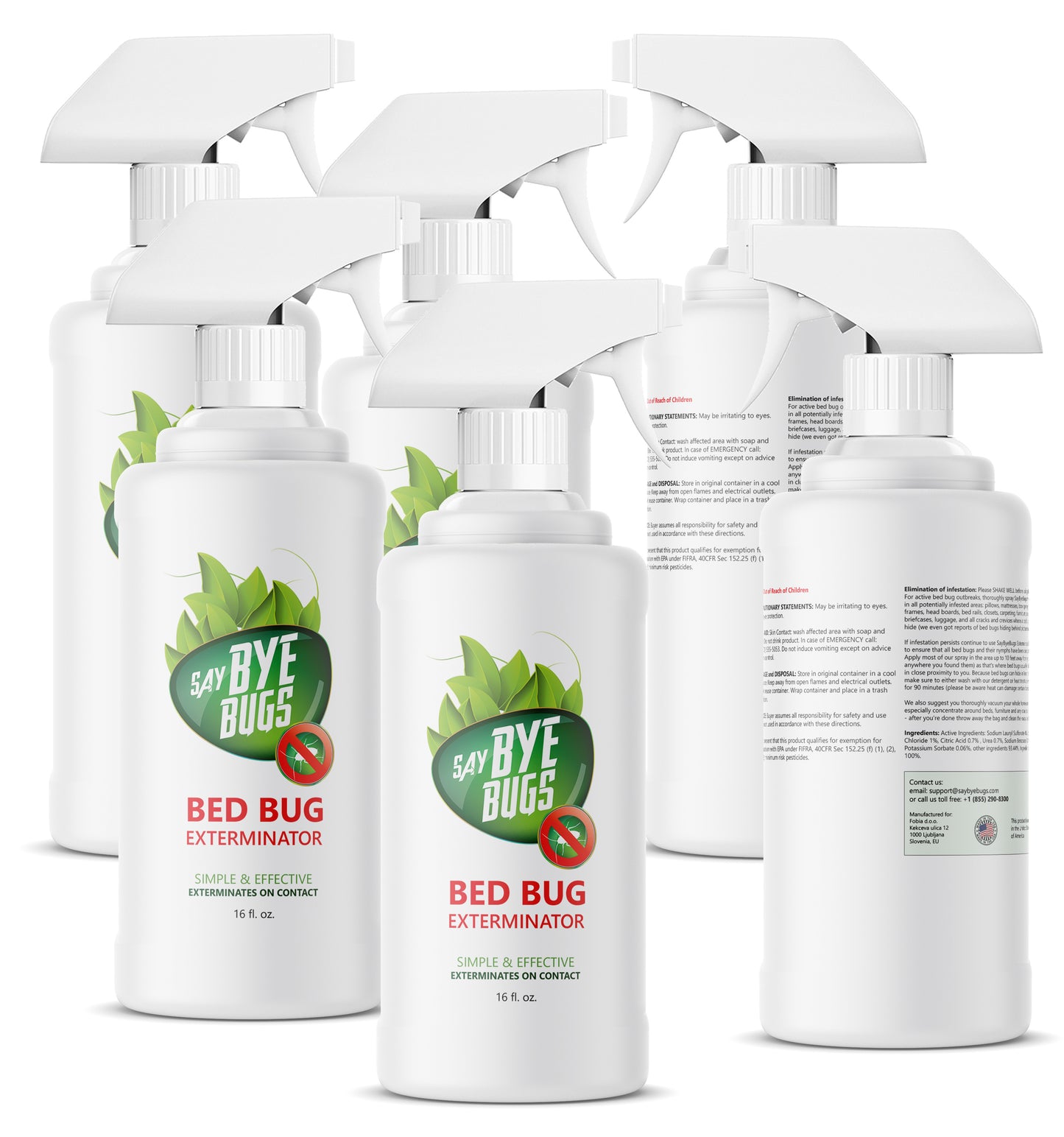 SayByeBugs Bed Bug Extermination Spray New & Improved Formula