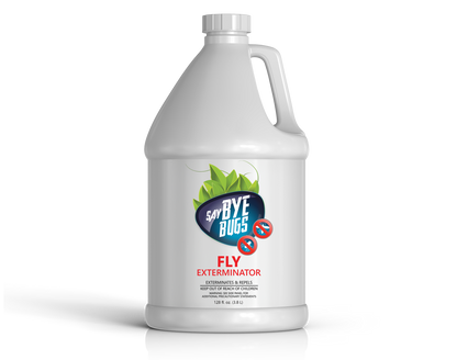 Say Bye Bugs Fly Extermination Spray. Gallon Refill.