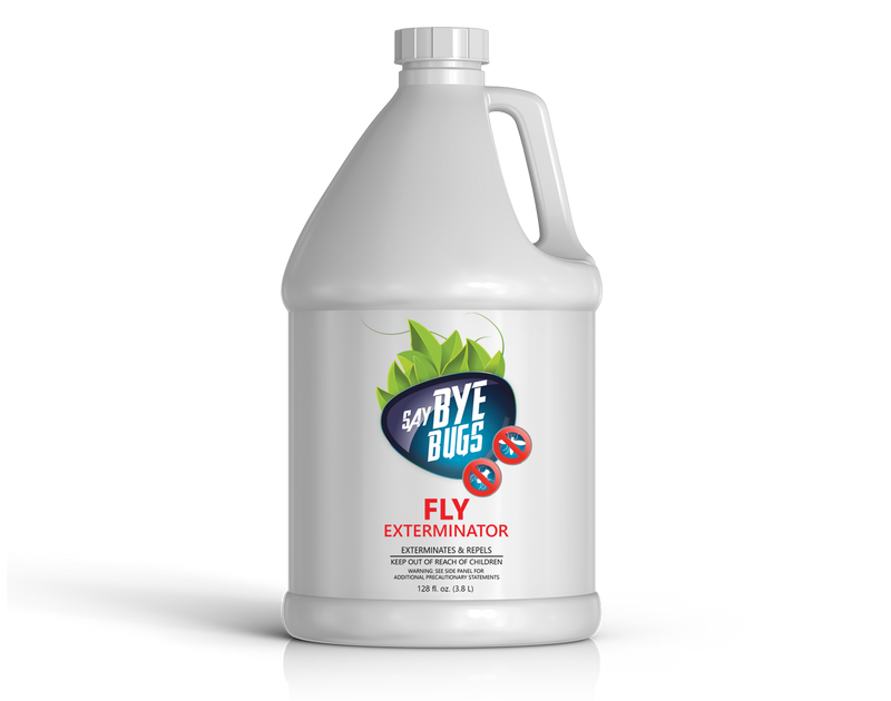 Say Bye Bugs Fly Extermination Spray. Gallon Refill.