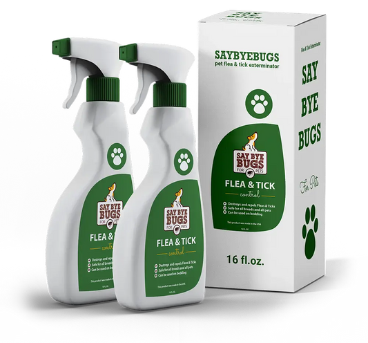 2x Say Bye Bugs Flea Extermination Spray - 32oz