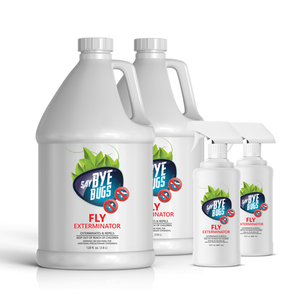 Bundle: 2x128oz+2x16oz Fly Exterminator, Say Bye Bugs