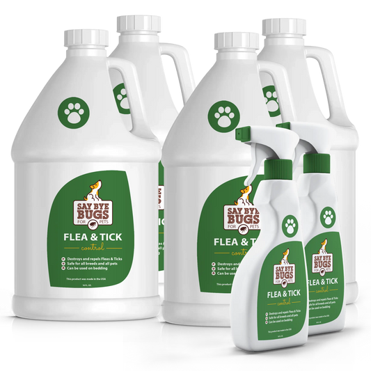 4-Gallon Refill + 2 Bottles Say Bye Bugs Flea Extermination - 544oz
