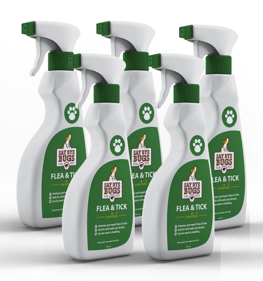 5x Say Bye Bugs Flea Extermination Spray  - 80oz