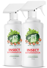 Say Bye Bugs Insect Exterminator - a Non-Toxic, Kill on Contact Bug Spray hat Doesn't Stain & is Odor Free. Kills All Common Home Insects. Simply Shake & Spray.