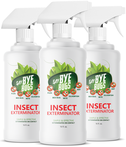 Say Bye Bugs Silverfish Extermination Spray. New & Improved Formula.