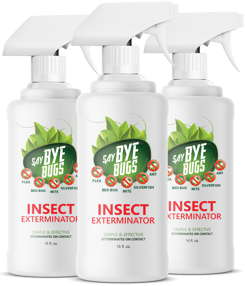 Say Bye Bugs Insect Extermination Spray. New & Improved Formula.