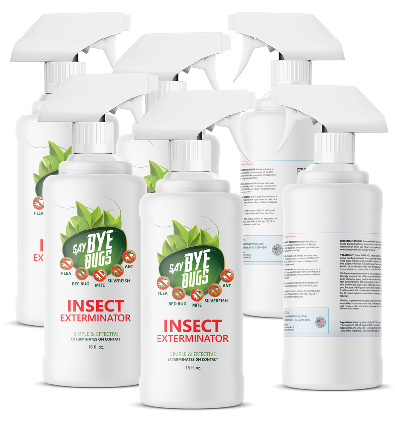 Say Bye Bugs Flea Extermination Spray New & Improved Formula