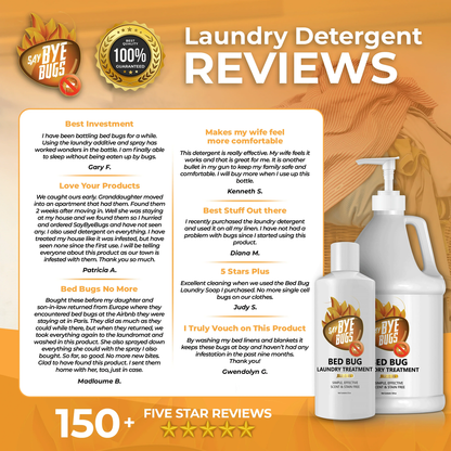 SayByeBugs Bed Bug Extermination Laundry Detergent