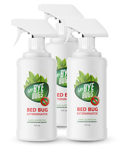 SayByeBugs Bed Bug Extermination Spray New & Improved Formula