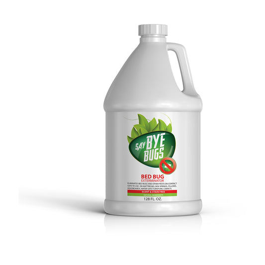 SayByeBugs Bed Bug Extermination Spray - 1 gallon refill - New Formula