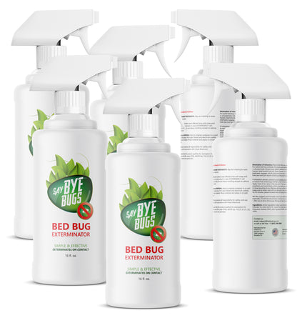 SayByeBugs Ultimate Bed Bug Extermination Kit 6x 16oz - New Formula - $19.99/bottle