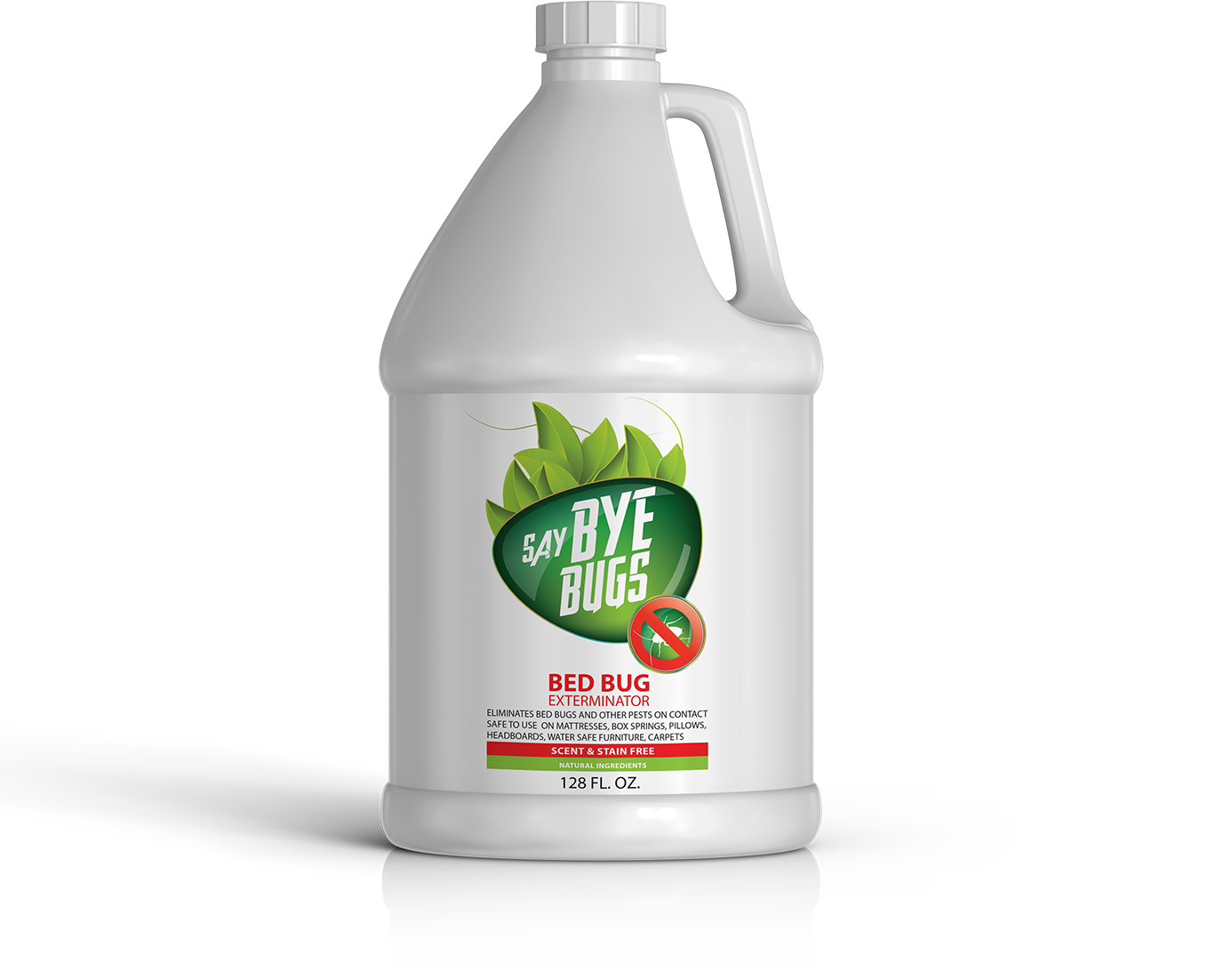 SayByeBugs Bed Bug Extermination Spray - 1 gallon refill - New Formula