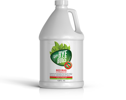 SayByeBugs Bed Bug Extermination Spray - 1 gallon refill - New Formula