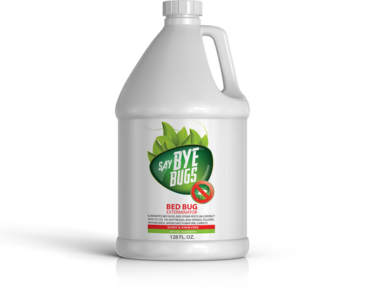 SayByeBugs Bed Bug Extermination Spray - 1 gallon refill - New Formula