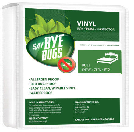 SayByeBugs Vinyl Box Spring Protector