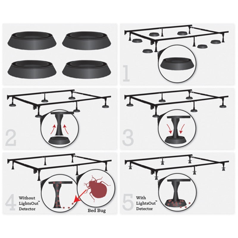Bed Bug Traps 4 Pack